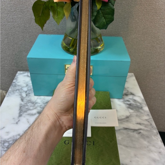 Gucci GG Horsebit Leather Notebook Red & Green Stripe - NWT w/ Dust Bag & Box - Picture 4 of 10